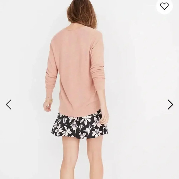 MADEWELL Kimball Pullover Sweater Size Small Merino Wool Alpaca Muted Peach - Picture 2 of 8